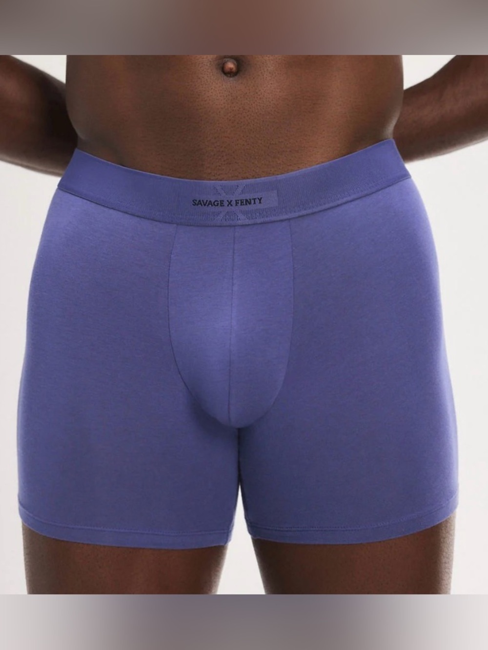 Savage X Fenty Base Boxer Briefs Cosmic Blue - Size XXL